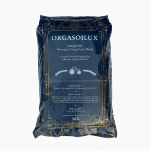 HB Jamie Orgasoilux 30L bag of organic soil mix designed for cannabis cultivation.