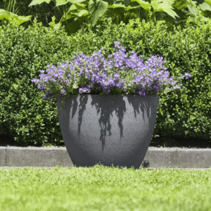 CeraMix Pot Nova Concrete recycled planter 22cm wide 17cm high with built-in drainage