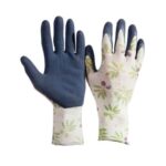 TOWA Premium Garden Gloves with floral print and MicroFinish grip for wet/dry gardening tasks.