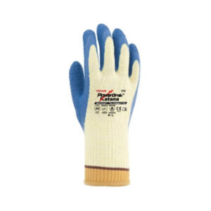 TOWA Heavy Duty Work Gloves with Kevlar-steel liner and crinkle-grip for cut resistance and heat handling