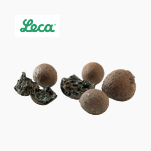 LECA® 4–10mm crushed, broken expanded clay aggregate for hydroponics, drainage, and soil aeration.