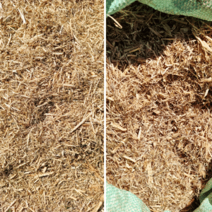 5kg bag of coarse shredded straw suitable for mushroom substrate or garden mulch