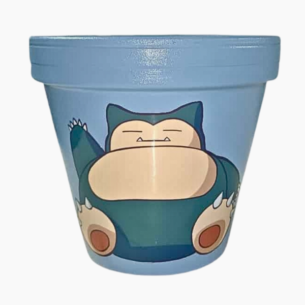 PokePot hand-painted terracotta planter inspired by Pokémon characters.