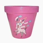 PokePot hand-painted terracotta planter inspired by Pokémon characters.