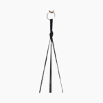 1.2m Macramé Plant Hanger in black or white with plain knot design.
