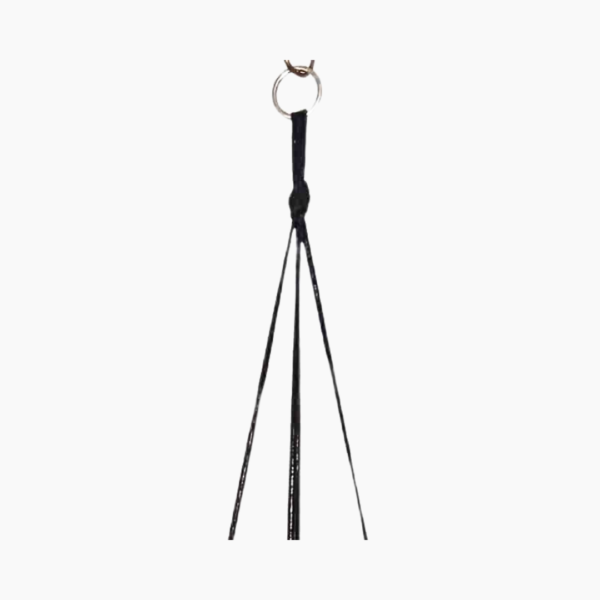 1.2m Macramé Plant Hanger in black or white with plain knot design.