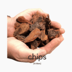 Loose, chunky orchid bark in earthy tones for orchid potting