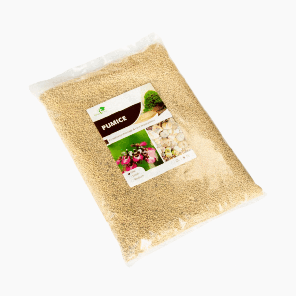 Fine Japanese Pumice (Hyuga) in 1–3mm particle size, pale and porous