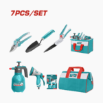 7 Piece Garden Tool Set Total Tools With Sprayer And Tool Bag