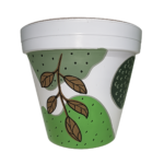 Shades of Green | Hand-Painted Terracotta Plant Pot | 15–26cm
