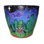 Cactus Fantasy | Hand-Painted Terracotta Plant Pot | 20cm
